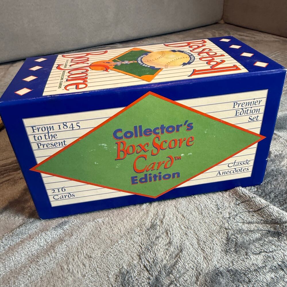 RARE NEW Baseball Box Score Card Set Collector's Edition Foremost Printers 1994
